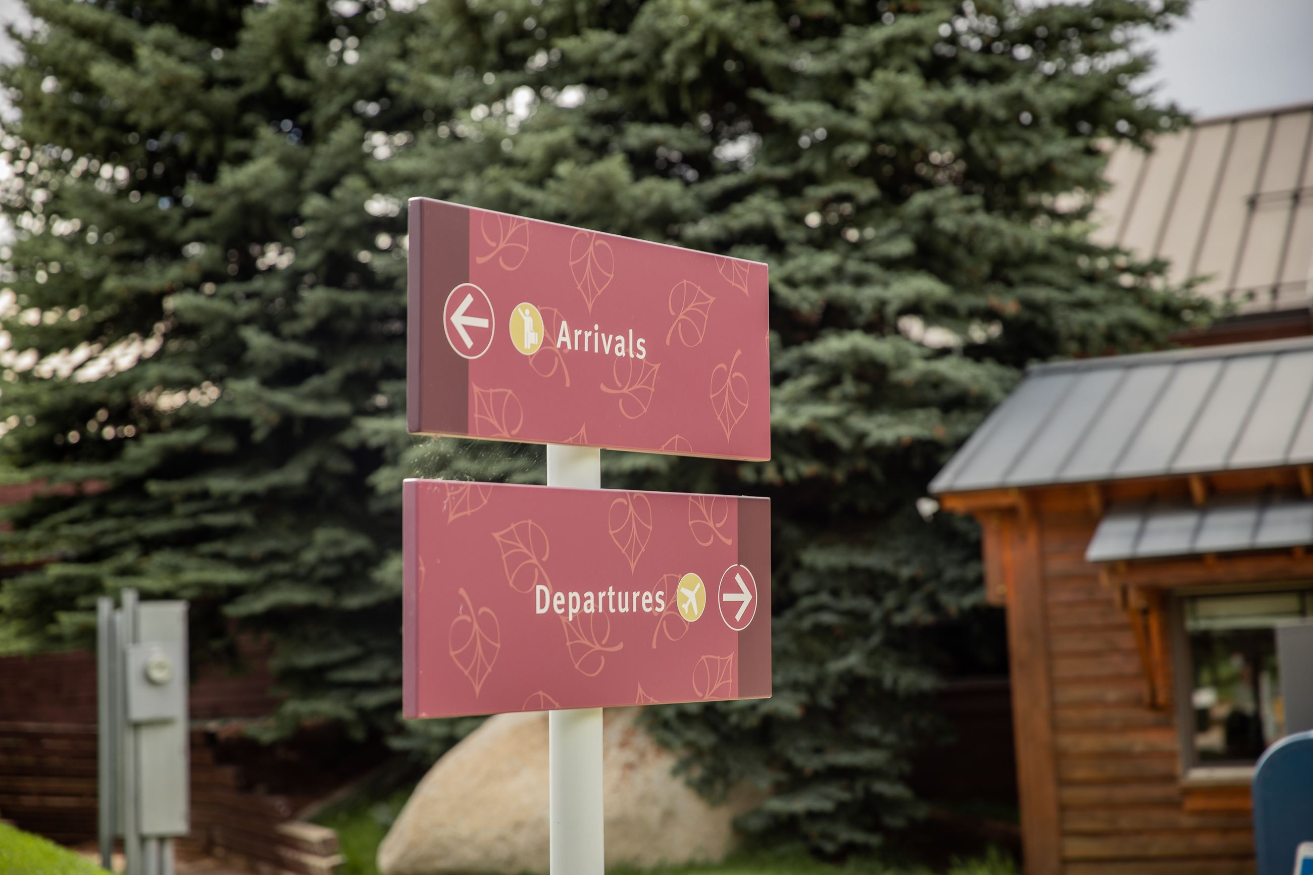 arrivals and departures signs at airport