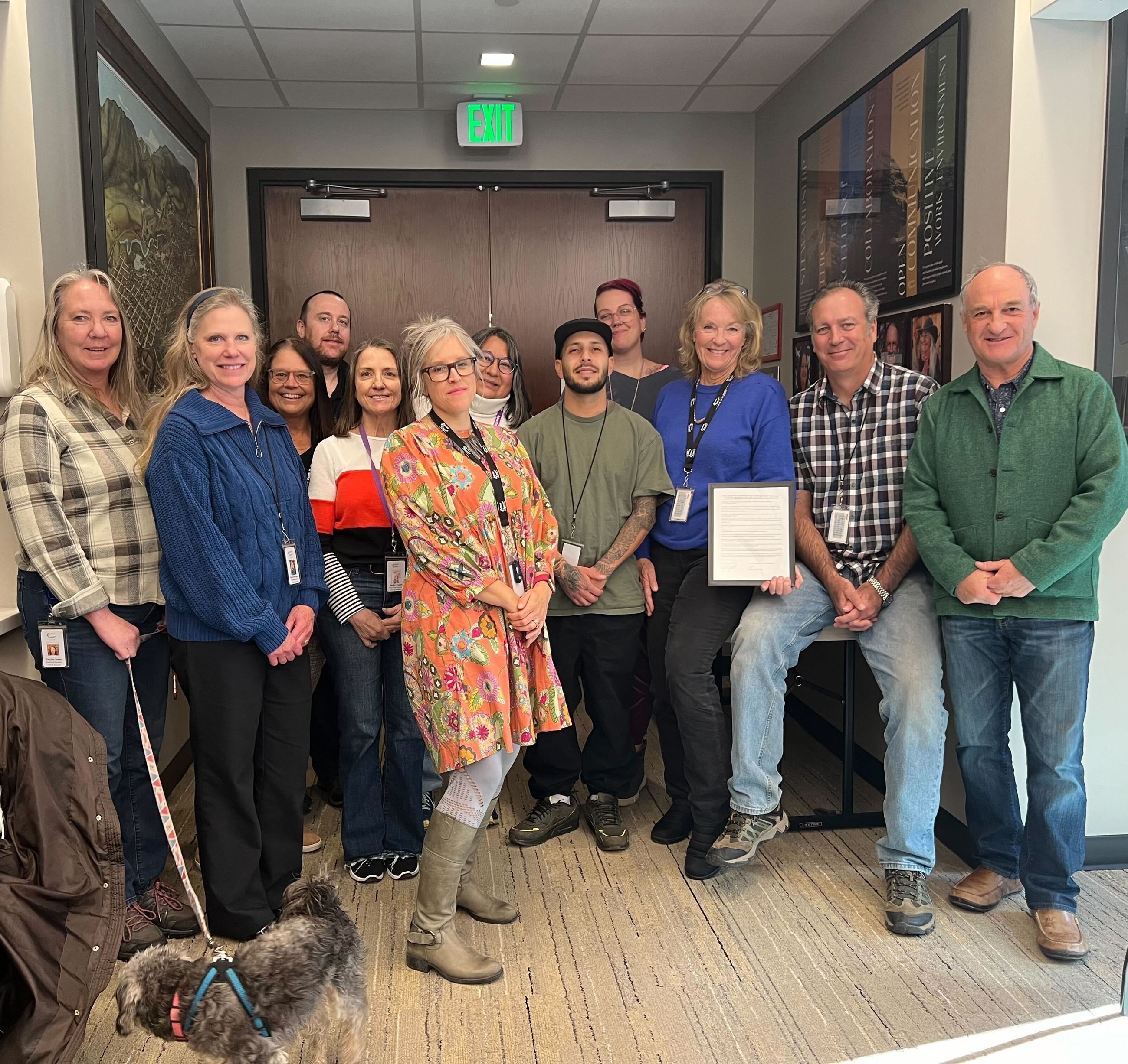 The Pitkin County Clerk & Recorder team, recognized for a safe and secure 2024 Election year by the 