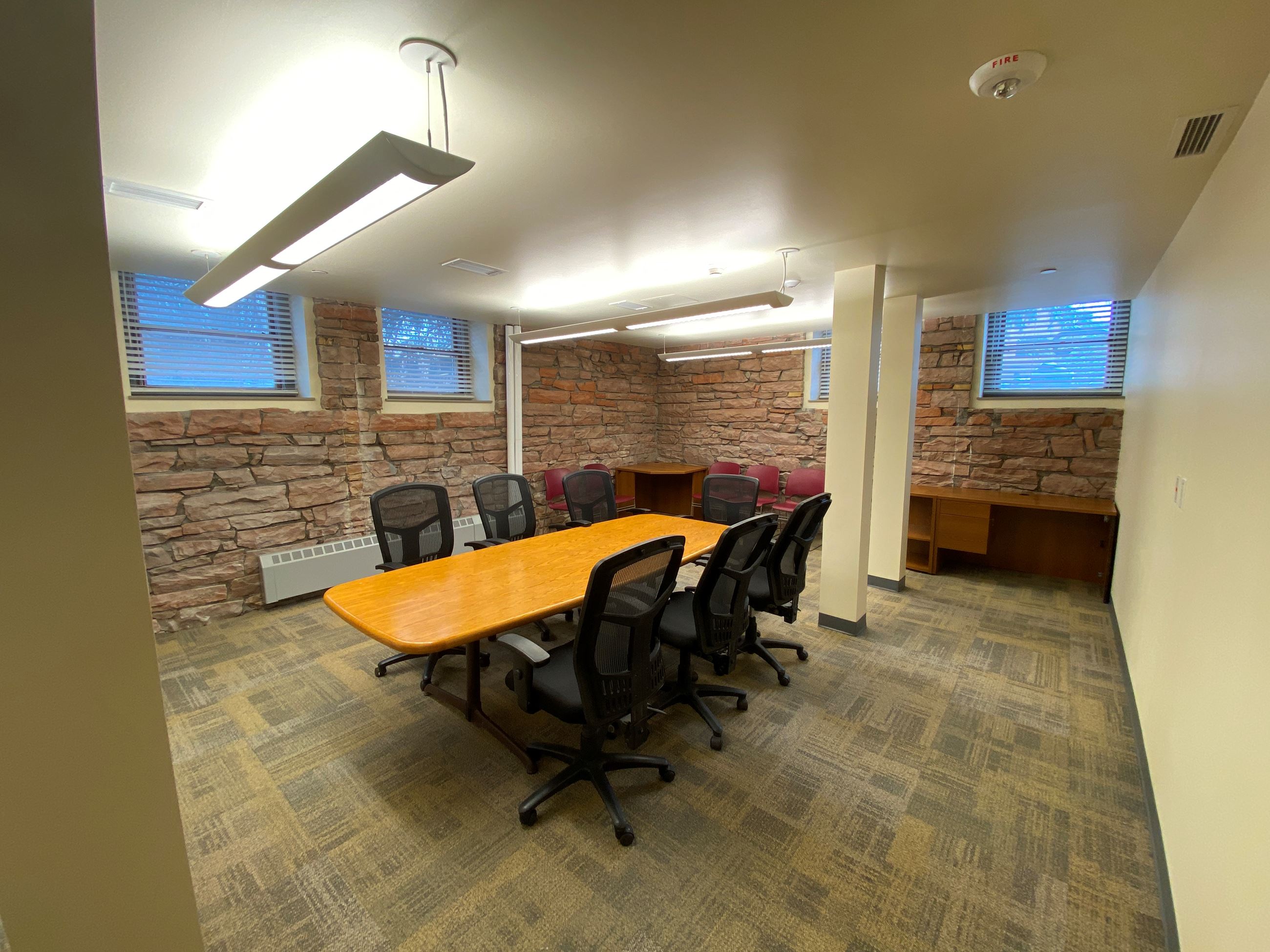 Garden level jury deliberation room