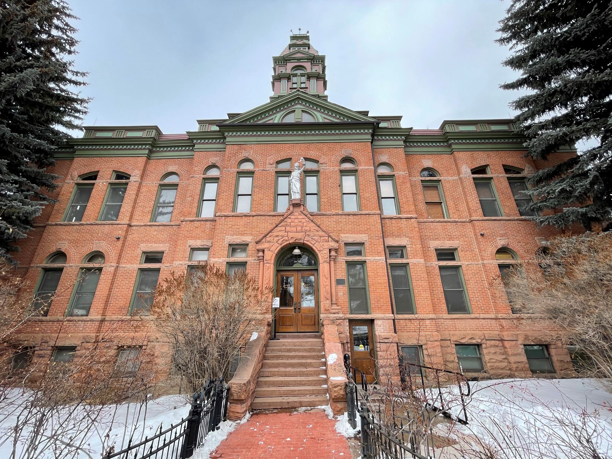The Pitkin County Courthouse is an iconic historic structure in the heart of Aspen.