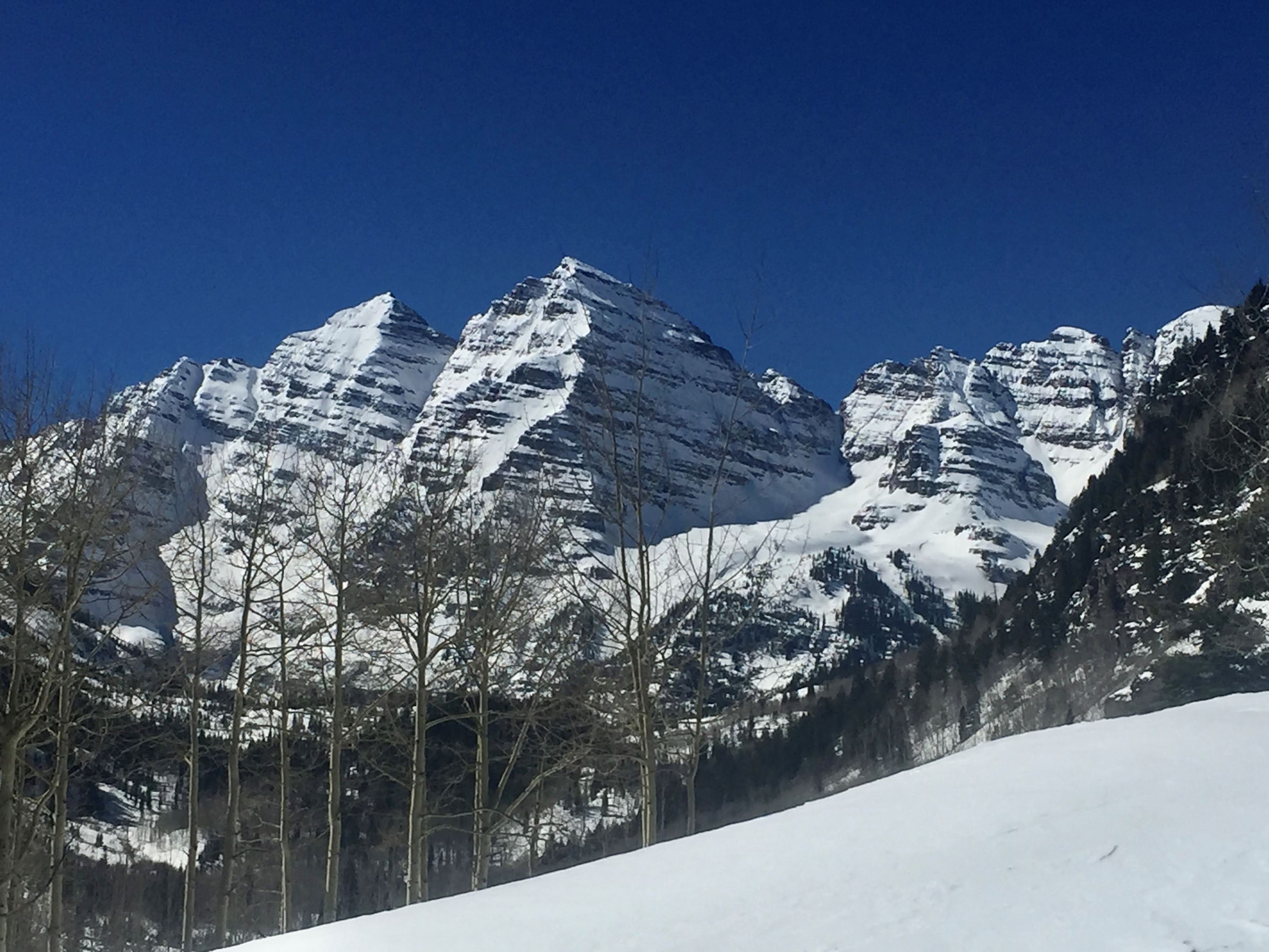 Maroon Bells in Winter