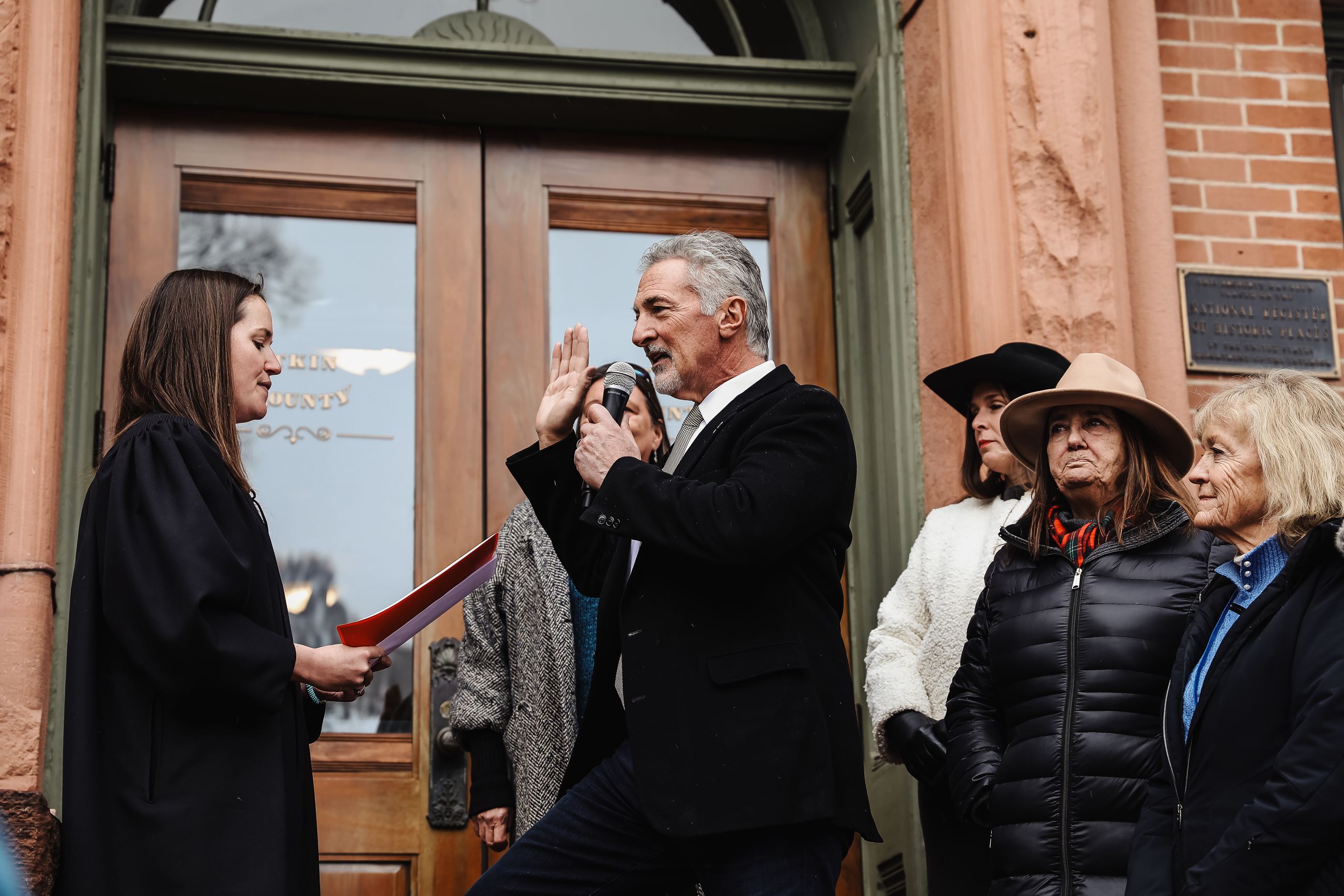 Michael Buglione is sworn into office on January 10, 2023.