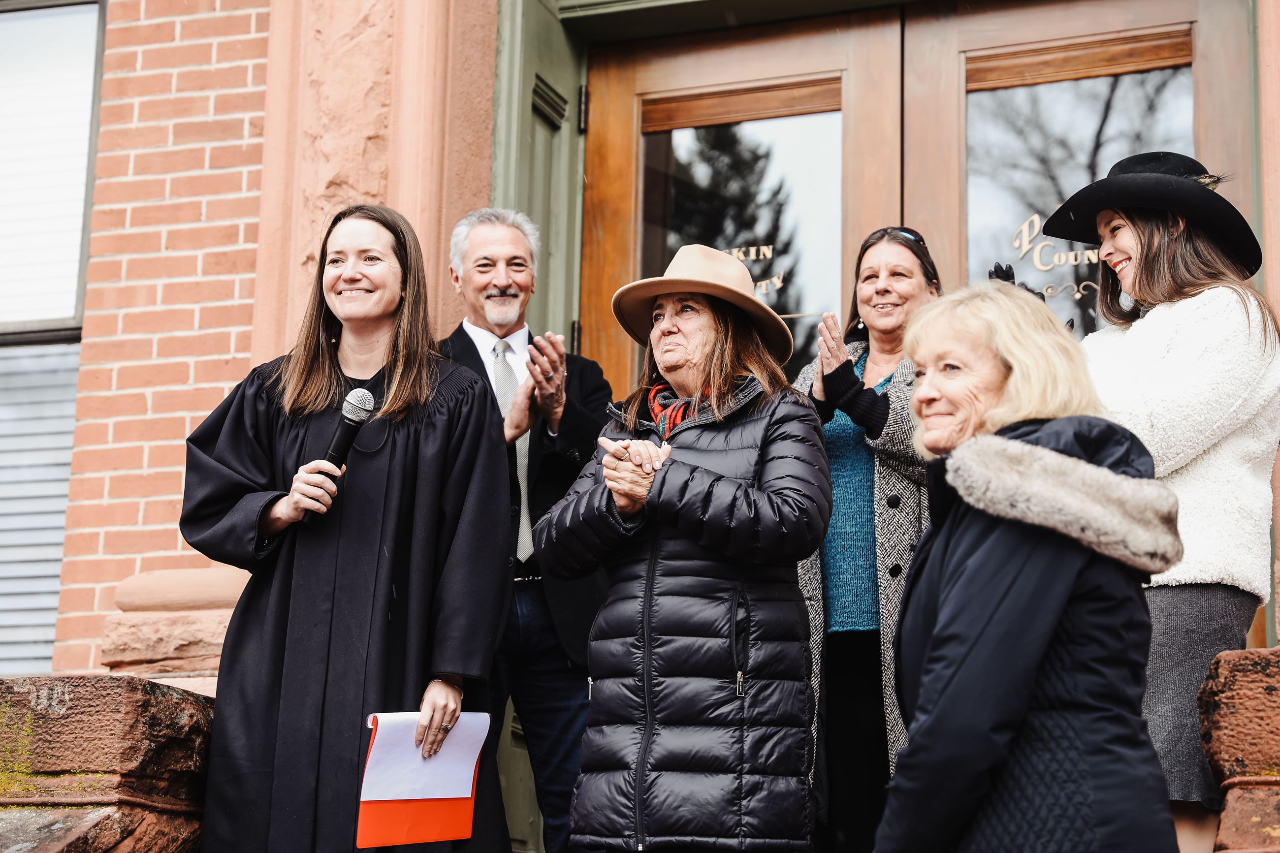 Patti Clapper is sworn in to office on January 10, 2023.