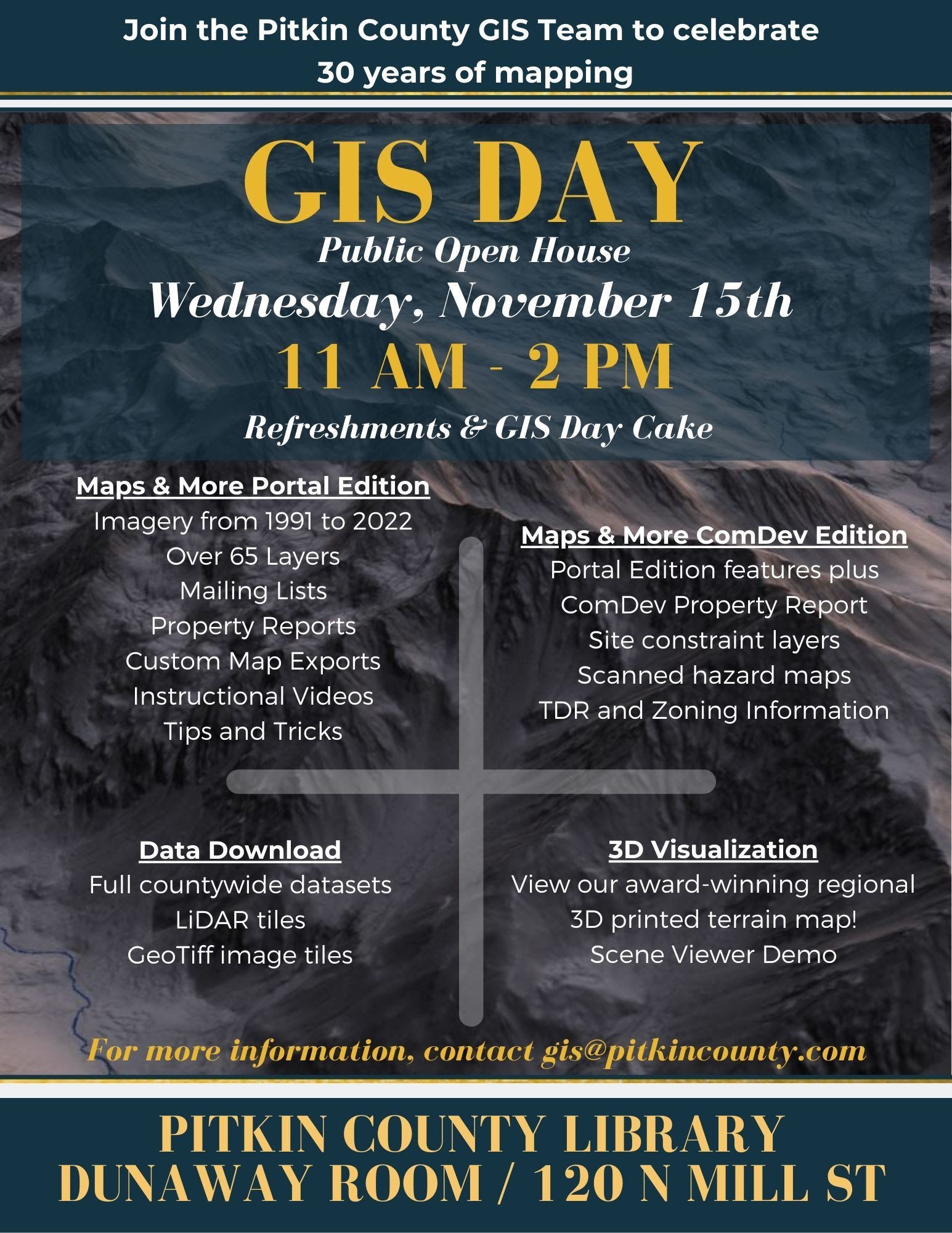 GIS Day flyer - November 15