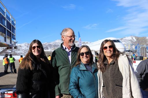 County Commissioners, Kelly McNicholas, Steve Child, Patti Clapper and AAB Chair, Jackie Francis