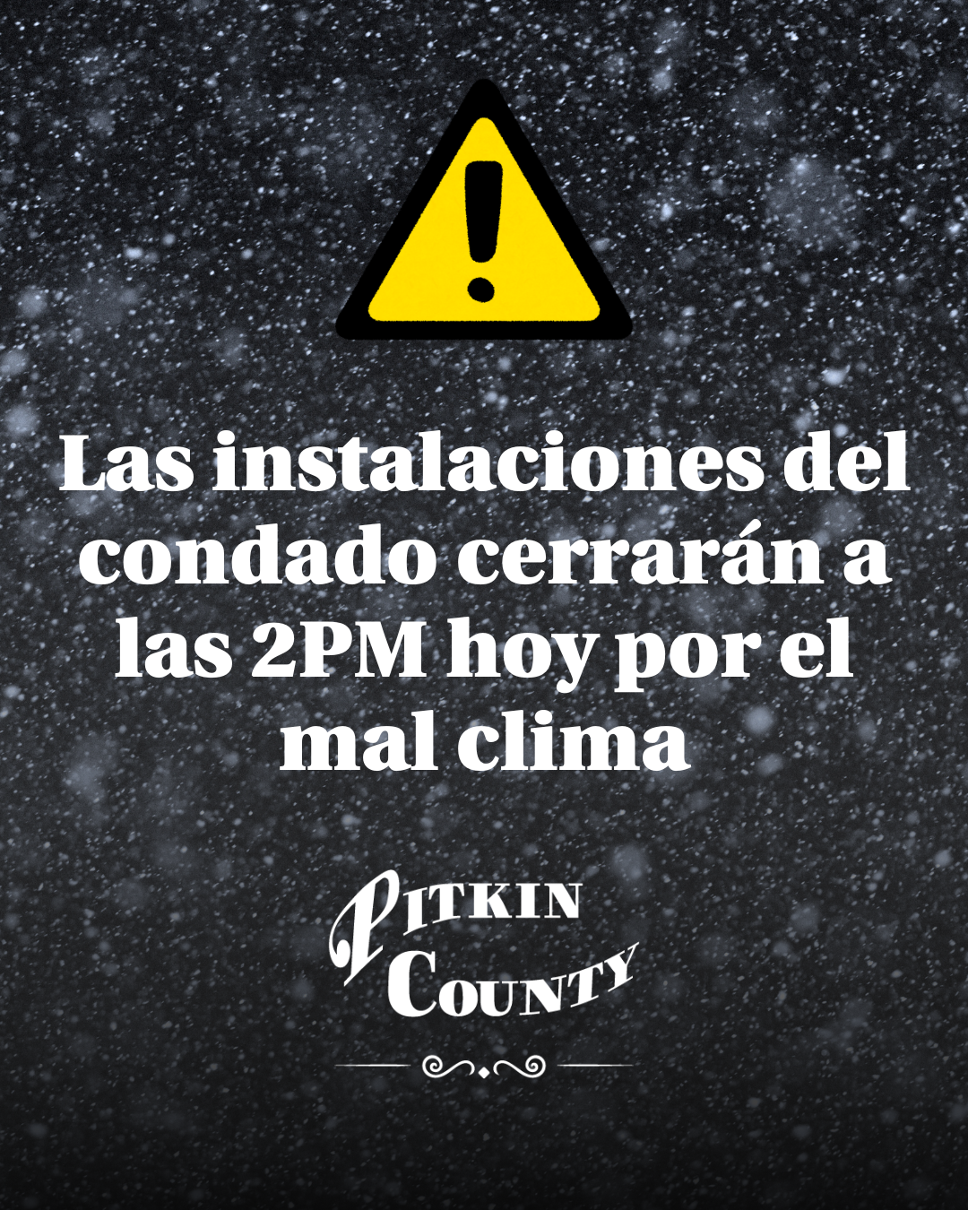 County Facilities Closing Early at 2 PM Today (1)